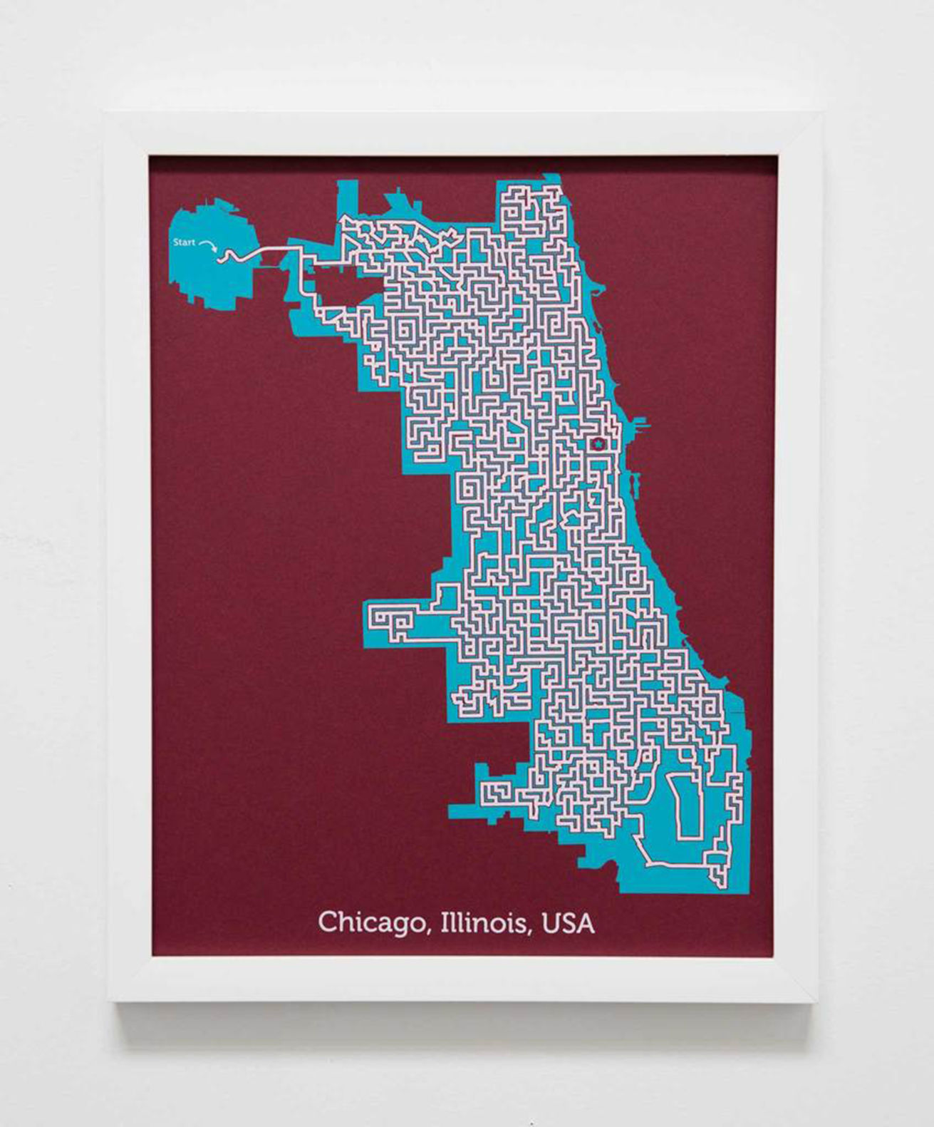 City maze maps